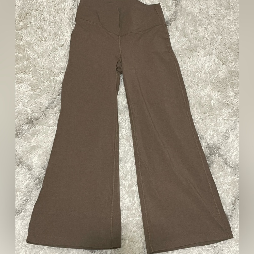 Wide leg kick crop yoga pants loungewear leggings